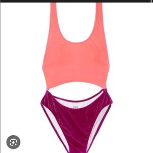 Victoria Secret Pink Swim Velvet one piece Size M